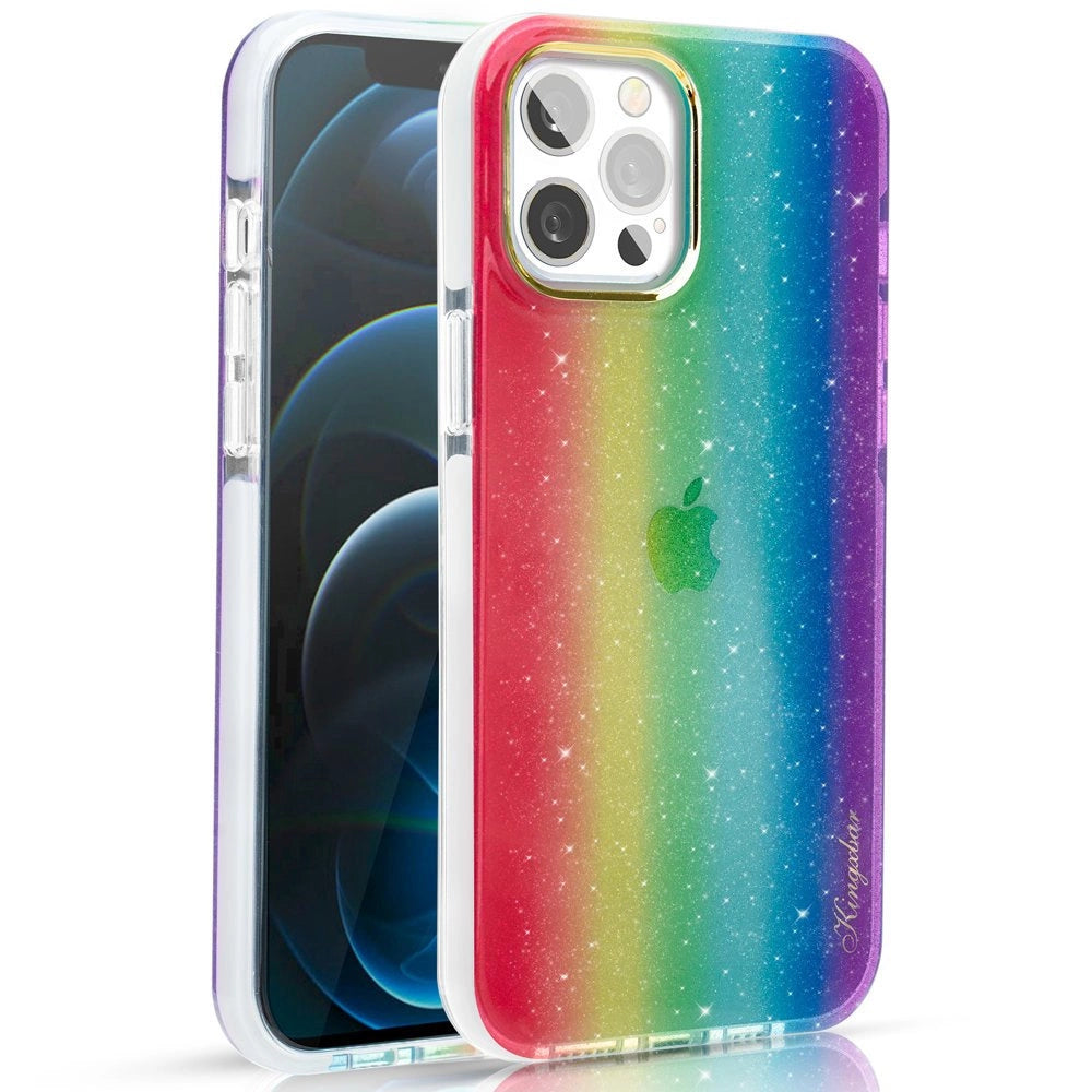 Kingxbar Ombre Case Back Cover for iPhone 12 Pro Max multicolour_0