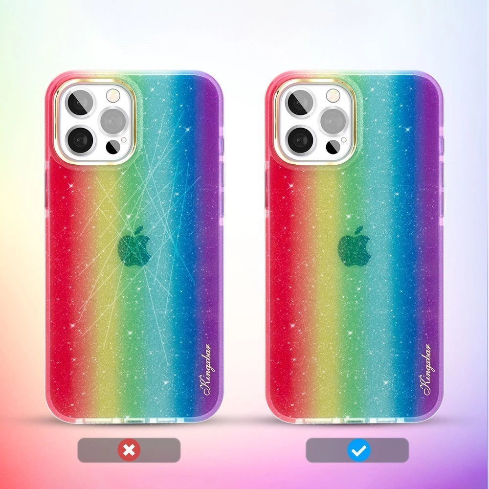 Kingxbar Ombre Case Back Cover for iPhone 12 Pro Max multicolour_1