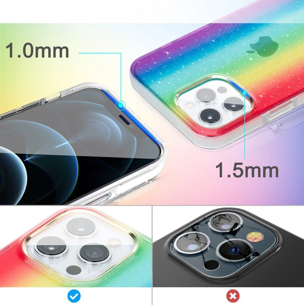 Kingxbar Ombre Case Back Cover for iPhone 12 Pro Max multicolour_3