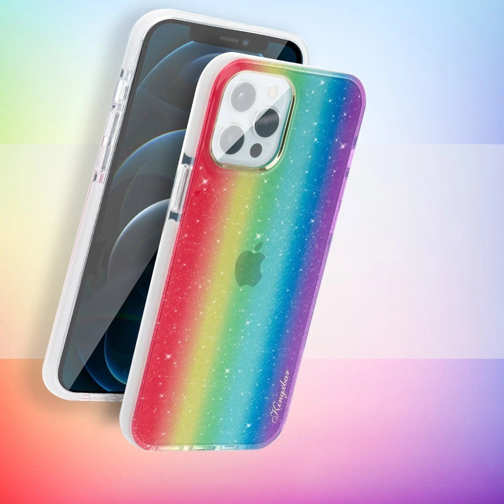 Kingxbar Ombre Case Back Cover for iPhone 12 Pro Max multicolour_4