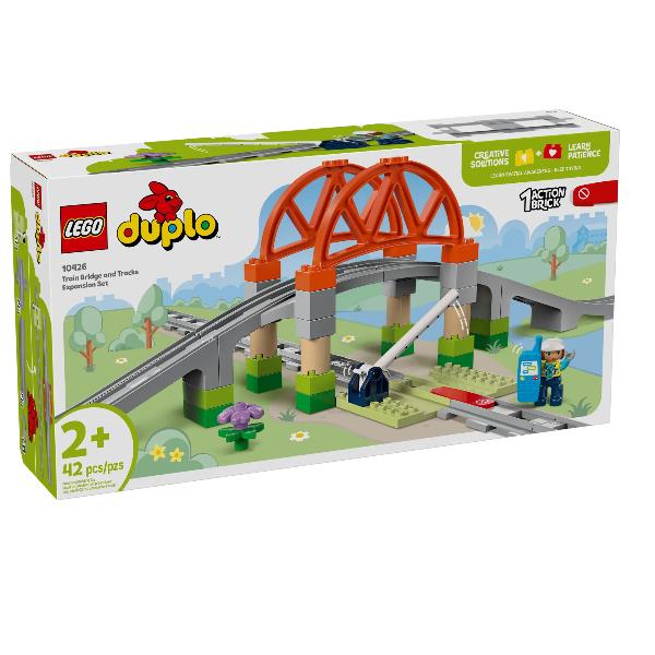 10426 DUPLO Town EisenbahnbrÃ¼cke und Schienen - Erweiterungsset, Konstruktionsspielzeug_0