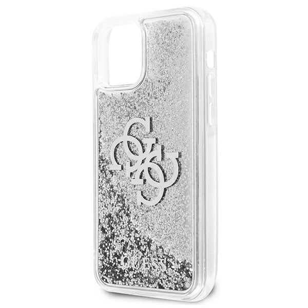 Guess GUHCP12LLG4GSI iPhone 12 Pro Max 6.7" silver/silver hardcase 4G Big Liquid Glitter_5