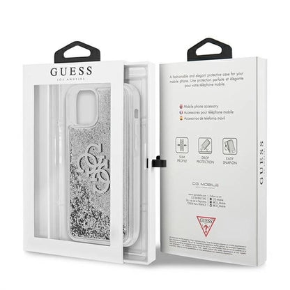 Guess GUHCP12LLG4GSI iPhone 12 Pro Max 6.7" silver/silver hardcase 4G Big Liquid Glitter_7
