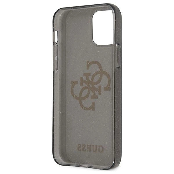 Guess GUHCP12LPCUGL4GBK iPhone 12 Pro Max 6.7" black/black hard case Glitter 4G Big Logo_6