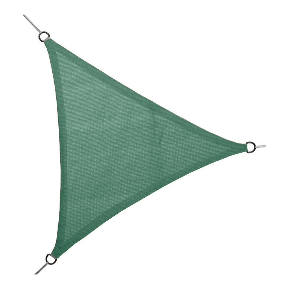 Toldo de vela triangular verde 5 x 5 x 5 m_0
