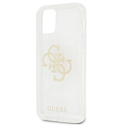Guess GUHCP12LPCUGL4GTR iPhone 12 Pro Max 6.7&quot; transparent hard case Glitter 4G Big Logo_5