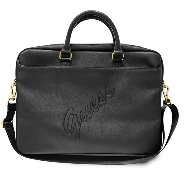 Guess Saffiano Script bag for a 16" laptop - black_0