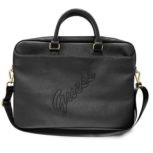 Guess Saffiano Script bag for a 16" laptop - black_0