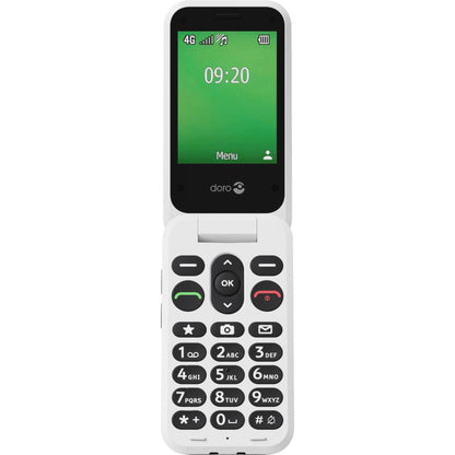 Telemóvel Doro Leva E22 4G Flip Preto e Branco