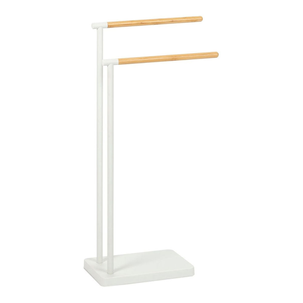Toalheiro de pÃ© branco metal 30x20x78cm ba72128 andrea house_0