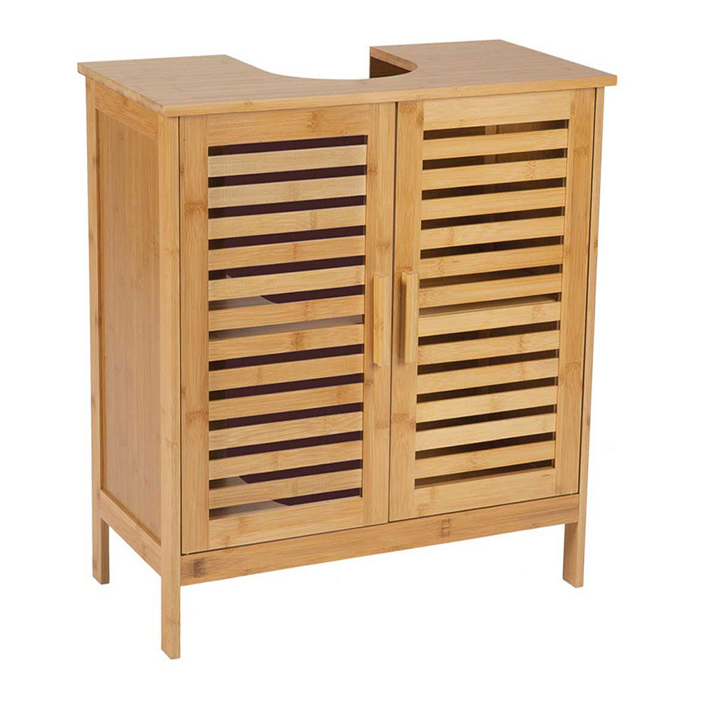 ArmÃ¡rio de lavatÃ³rio wc de bambu 60 x 30 x 62 cm_0