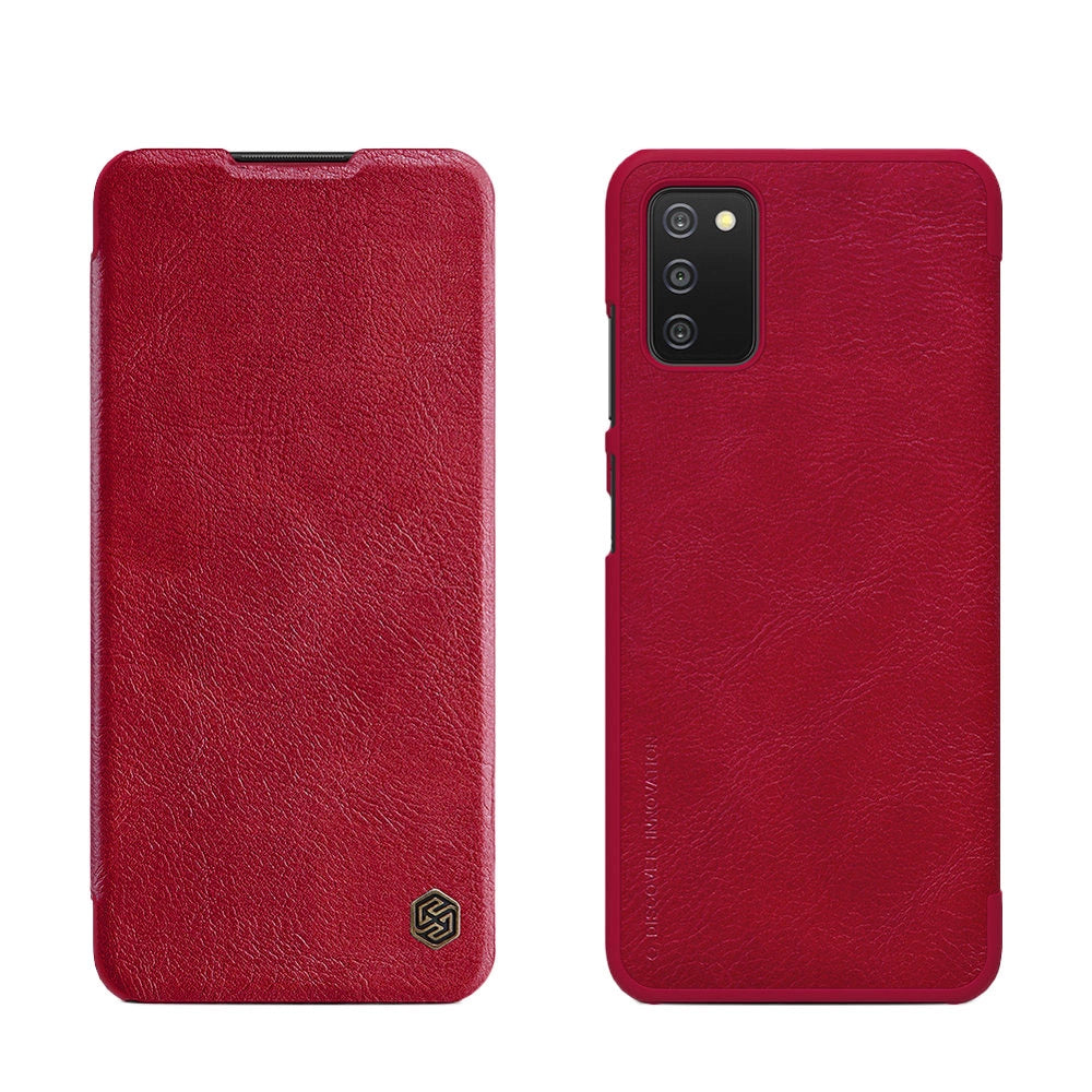 Nillkin Qin leather holster case for Samsung Galaxy A03s red_0