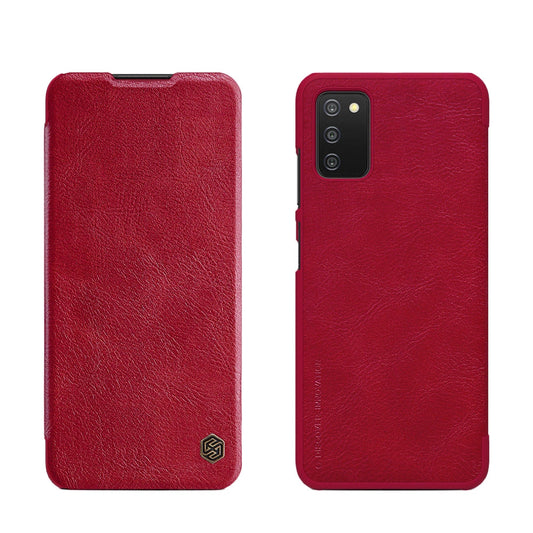Nillkin Qin leather holster case for Samsung Galaxy A03s red_0