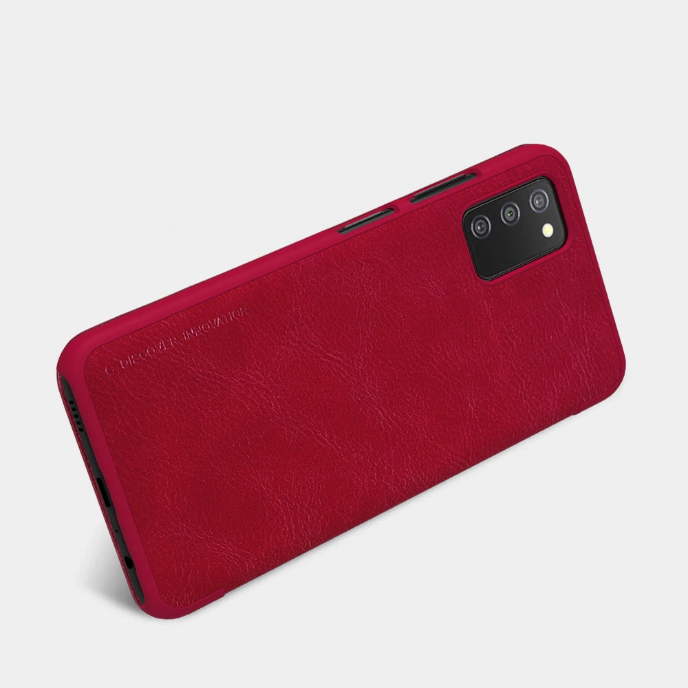 Nillkin Qin leather holster case for Samsung Galaxy A03s red_2