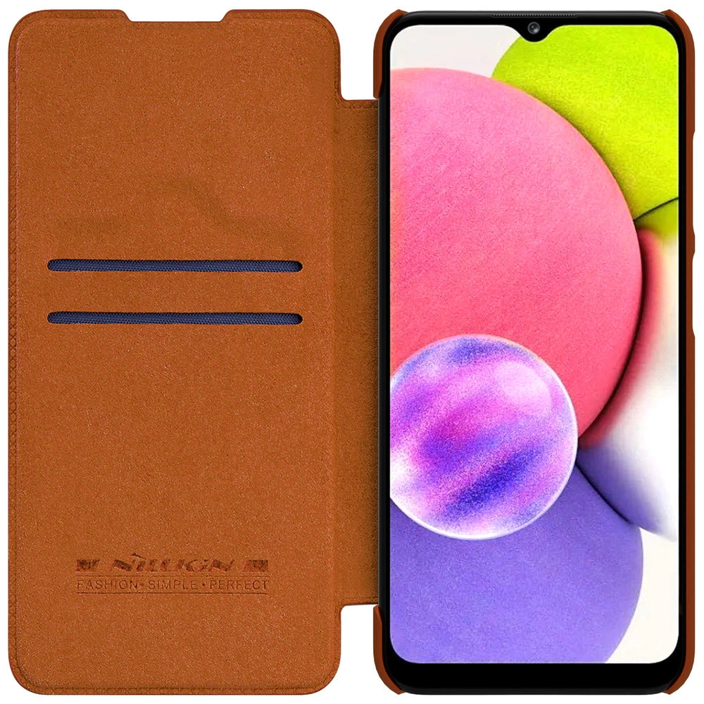Nillkin Qin leather holster case for Samsung Galaxy A03s red_4