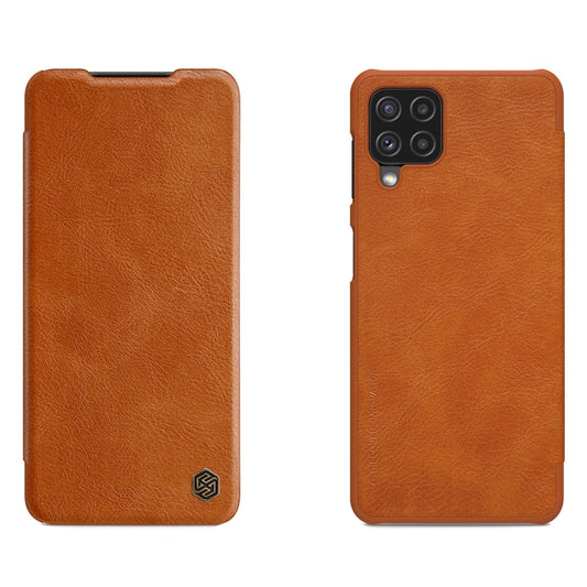 Nillkin Qin leather holster case for Samsung Galaxy A22 4G brown_0