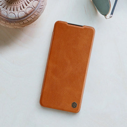 Nillkin Qin leather holster case for Samsung Galaxy A22 4G brown_16