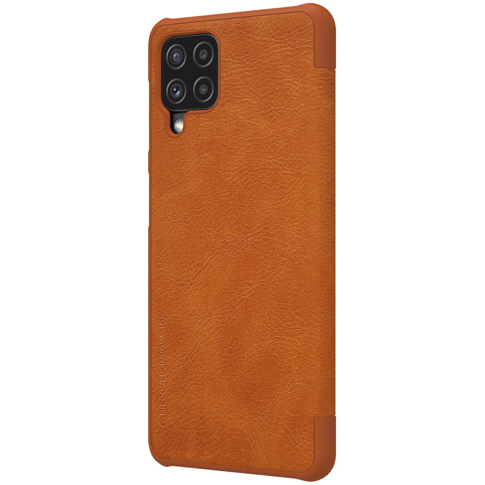 Nillkin Qin leather holster case for Samsung Galaxy A22 4G brown_4
