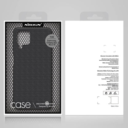 Nillkin Textured Case durable reinforced case with gel frame and nylon back for Samsung Galaxy A22 4G black_4