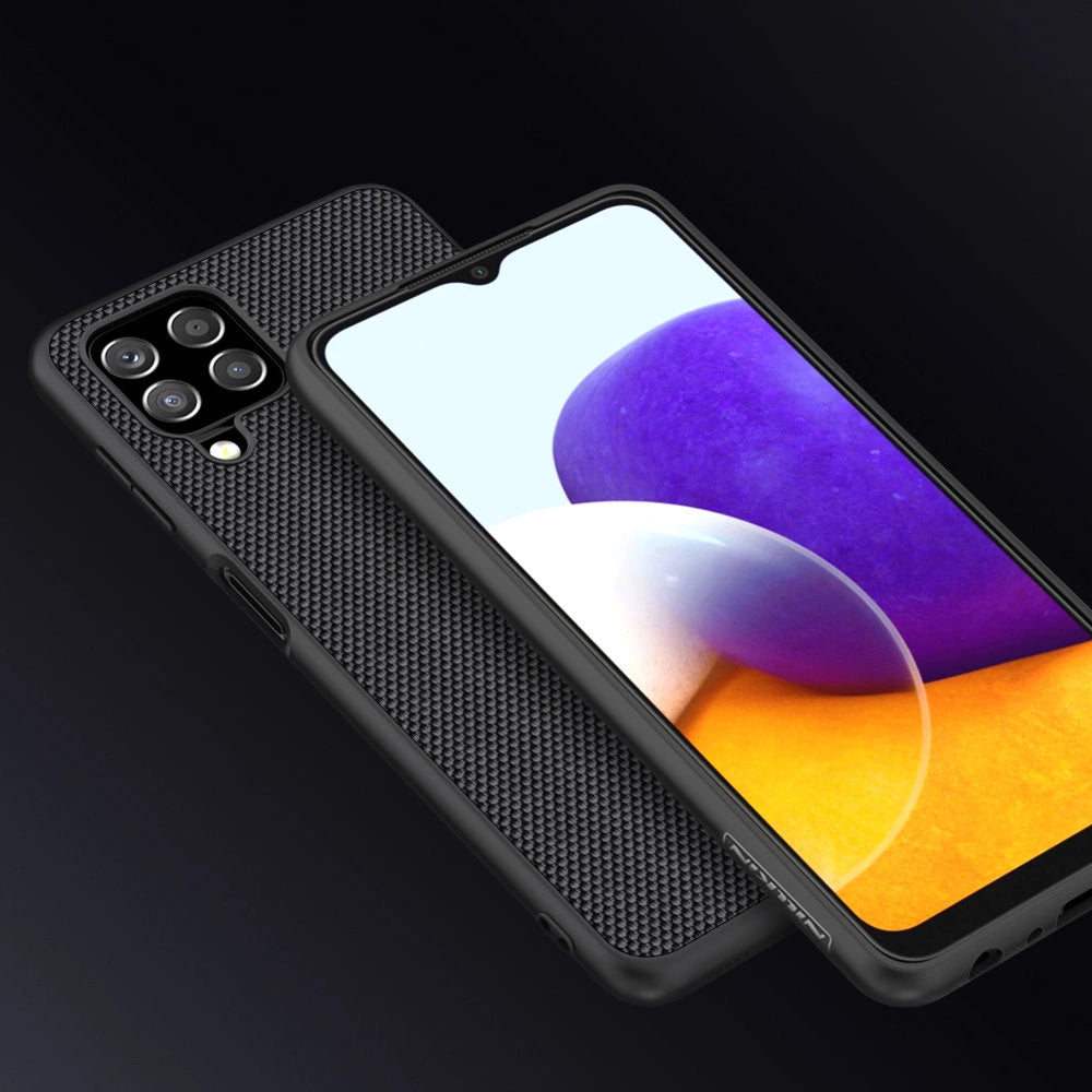 Nillkin Textured Case durable reinforced case with gel frame and nylon back for Samsung Galaxy A22 4G black_8