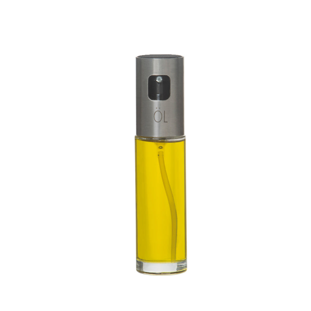 Recipiente de Ã³leo spray cristal / aÃ§o inoxidÃ¡vel, 100 ml_0