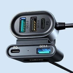 Joyroom car charger 2xPD + 2xQC3.0 72W 1.5m black (JR-CL05)_12