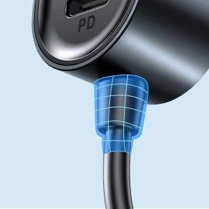 Joyroom car charger 2xPD + 2xQC3.0 72W 1.5m black (JR-CL05)_14