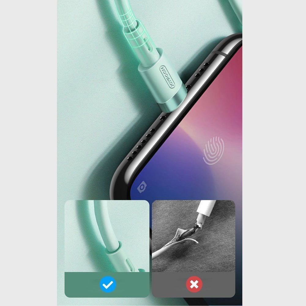 Joyroom Liquid Silicone Data Cable N2 USB-A / Lightning 2.4A 1.2m - Black_6