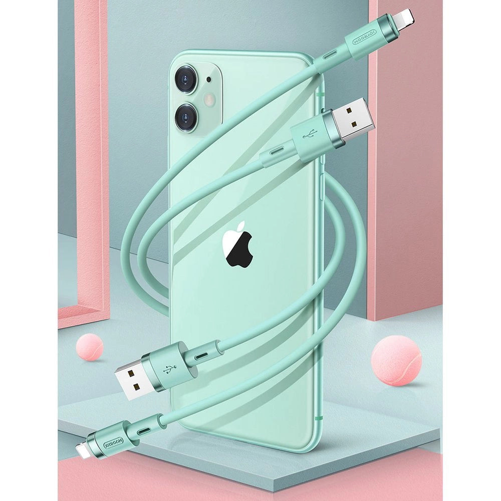 Joyroom Liquid Silicone Data Cable N2 USB-A / Lightning 2.4A 1.2m - White_1