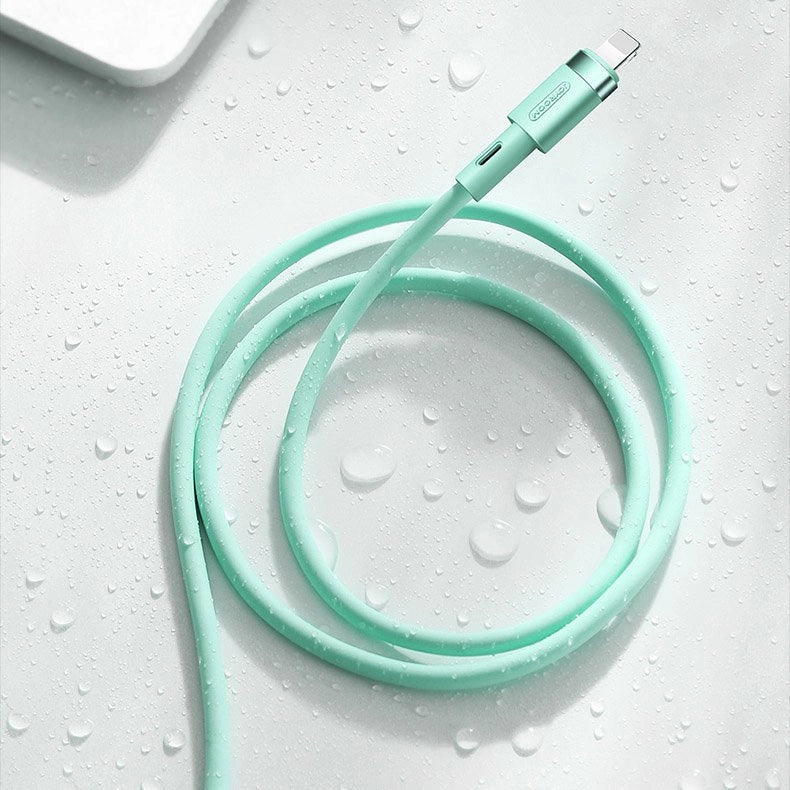 Joyroom Liquid Silicone Data Cable N2 USB-A / Lightning 2.4A 1.2m - White_8