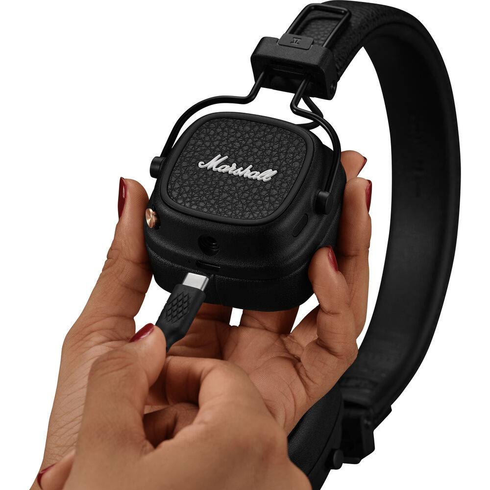 Headphones Marshall Major V Bluetooth Pretos