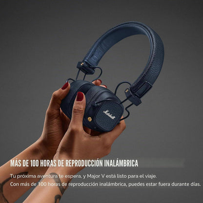 Headphones Marshall Major V Bluetooth Azul Meia-Noite