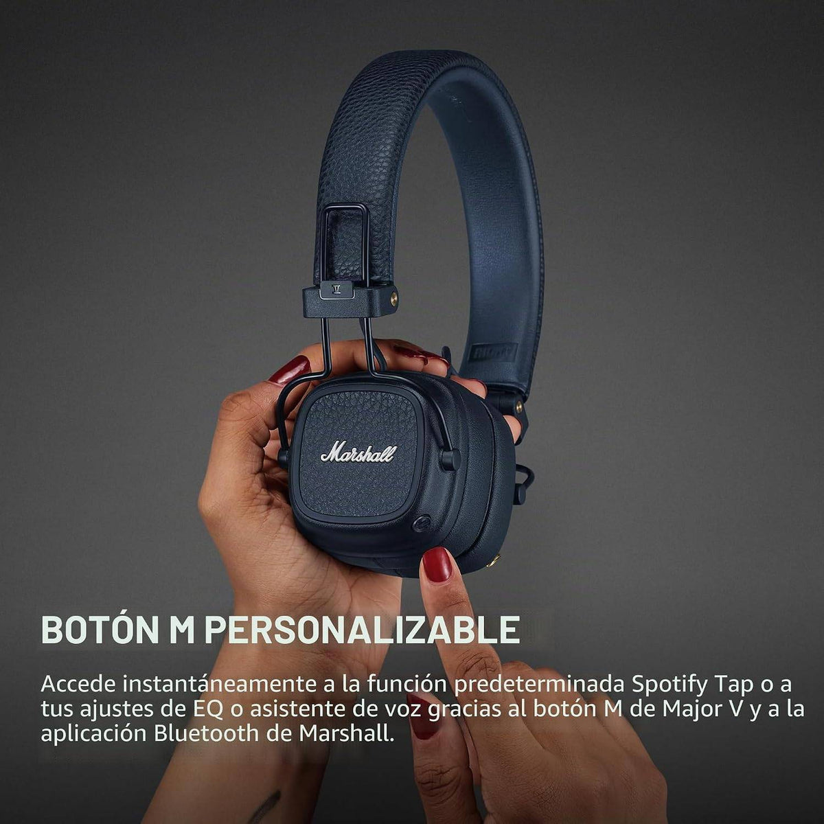 Headphones Marshall Major V Bluetooth Azul Meia-Noite