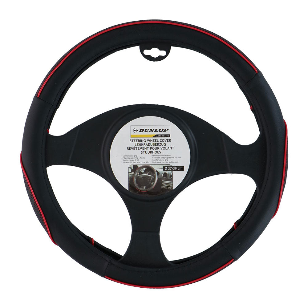 Capa para volante de Ã¸37-39cm detalhes vermelhos dunlop_0