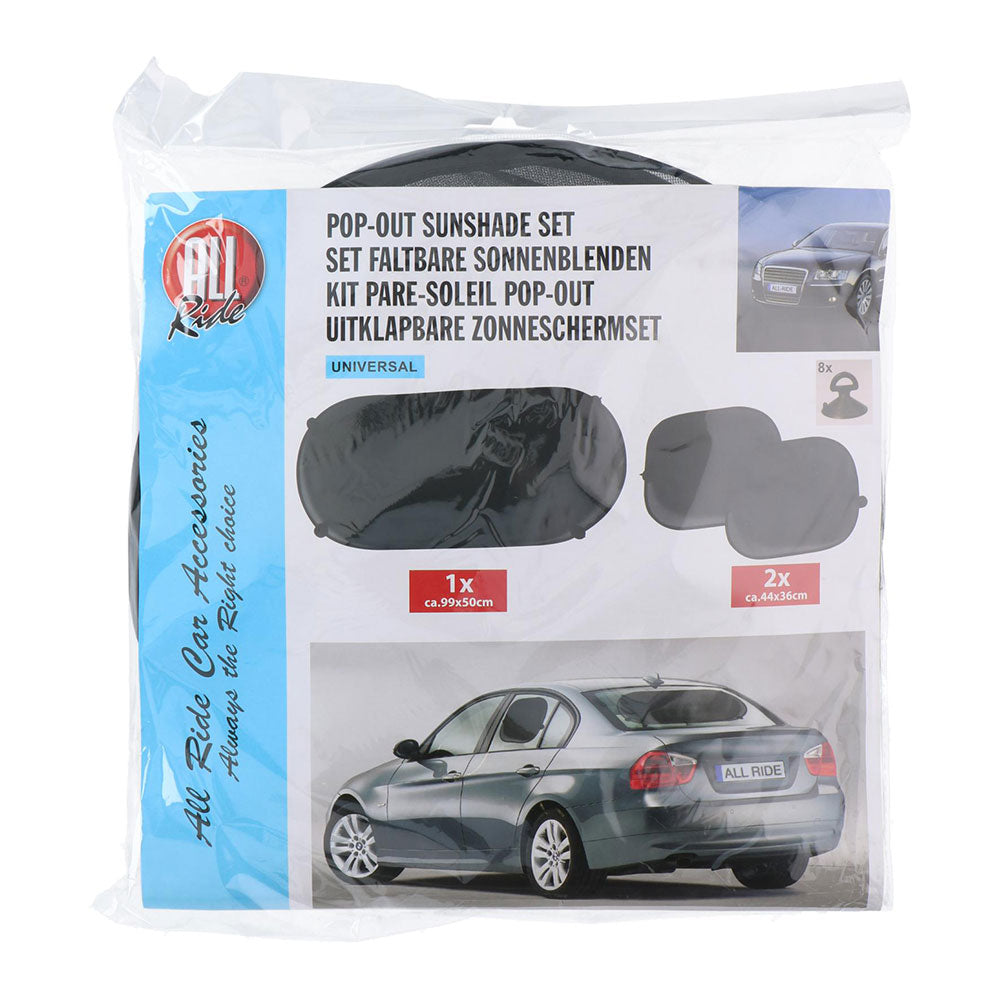 Pack para-sol pop-out de carro, cor preto. all ride_0