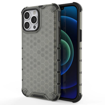 Honeycomb Case armor cover with TPU Bumper for iPhone 13 Pro Max black_0