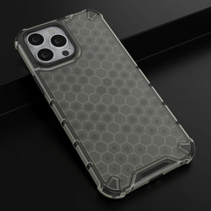 Honeycomb Case armor cover with TPU Bumper for iPhone 13 Pro Max black_13