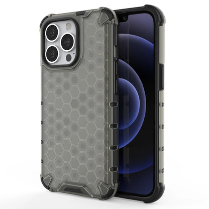 Honeycomb Case armor cover with TPU Bumper for iPhone 13 Pro black_0