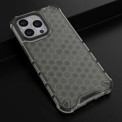 Honeycomb Case armor cover with TPU Bumper for iPhone 13 Pro black_13