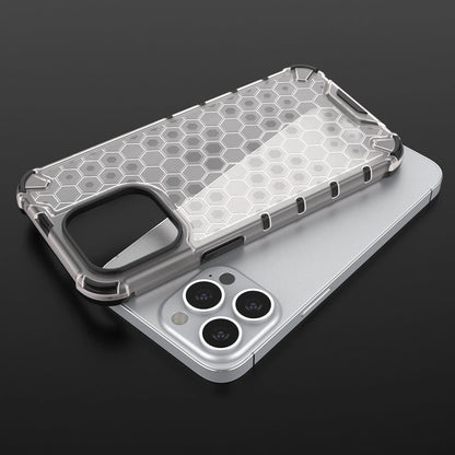 Honeycomb Case armor cover with TPU Bumper for iPhone 13 Pro green_8