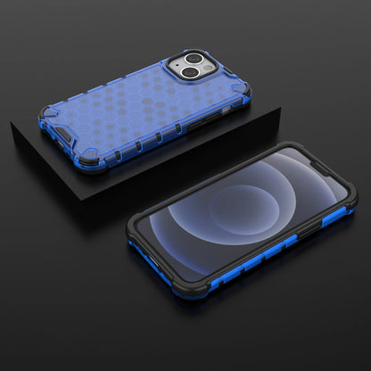 Honeycomb Case armor cover with TPU Bumper for iPhone 13 mini black_12