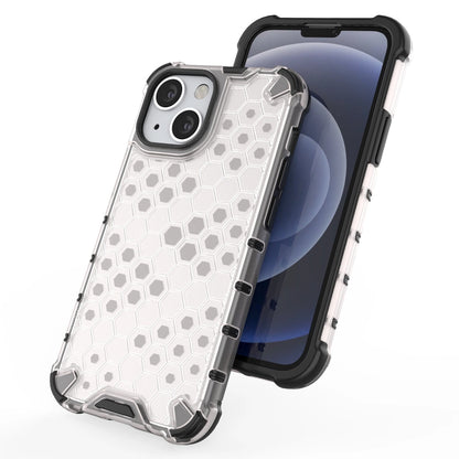 Honeycomb Case armor cover with TPU Bumper for iPhone 13 mini black_7