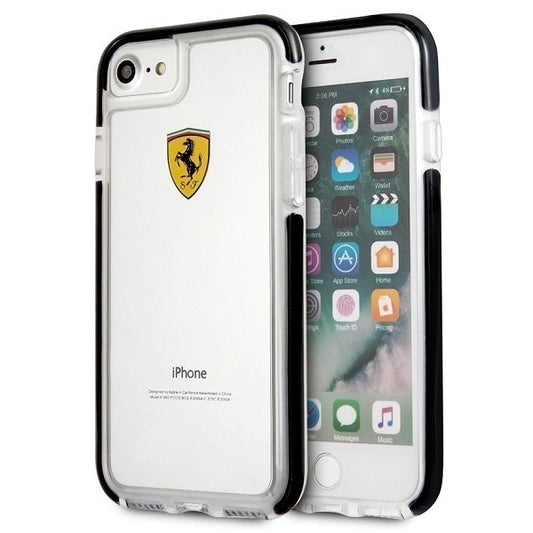 Ferrari Hardcase FEGLHCP7BK iPhone 7/8 SE 2020 / SE 2022 Shockproof transparent black_0