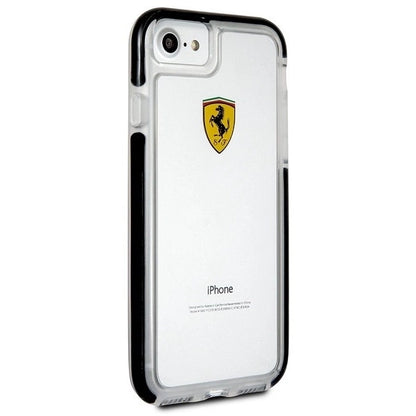 Ferrari Hardcase FEGLHCP7BK iPhone 7/8 SE 2020 / SE 2022 Shockproof transparent black_1