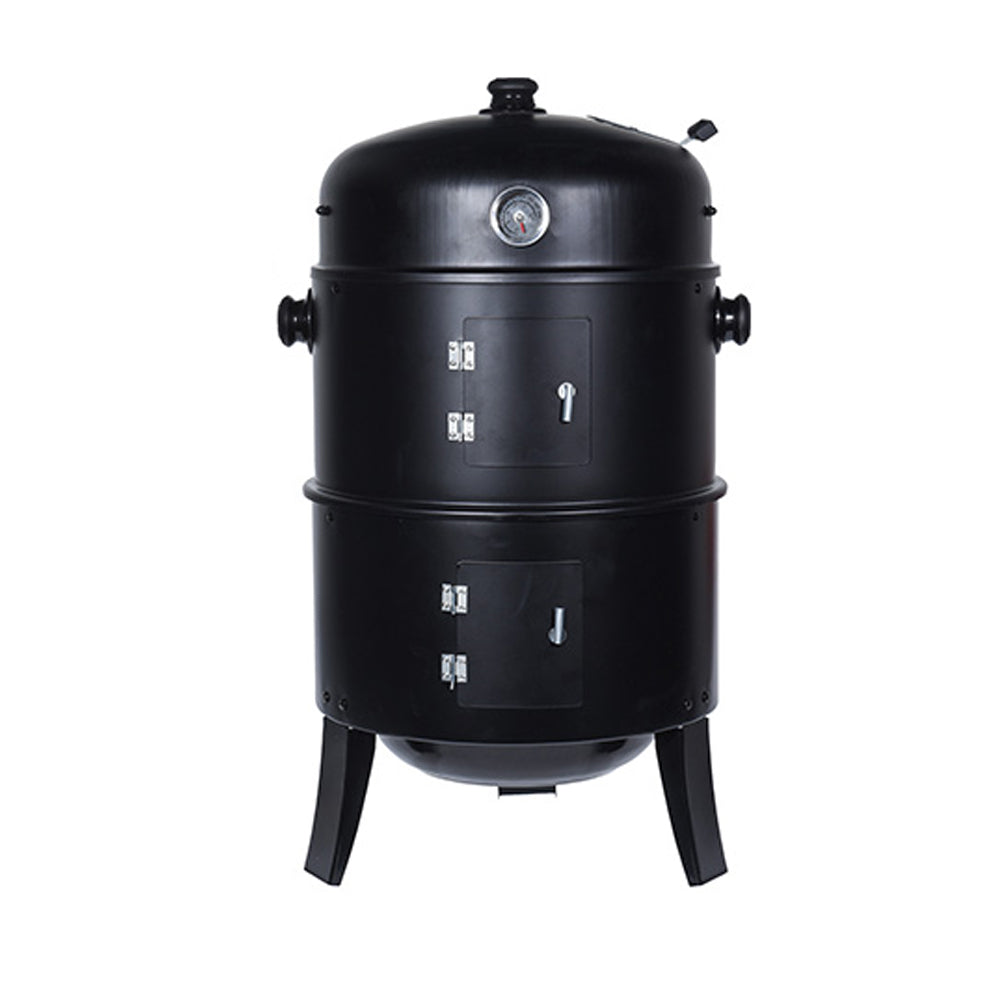 Churrasqueira tipo barril especial defumado cor preto bbq_0