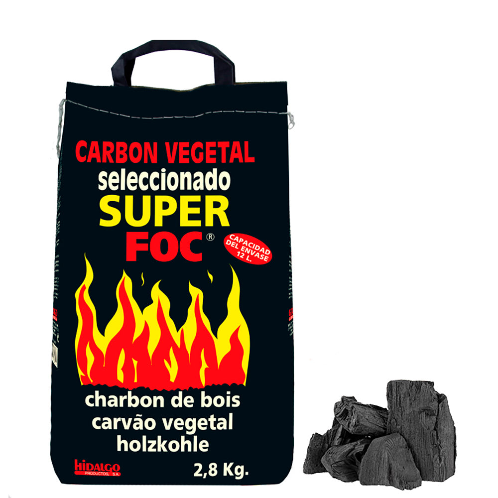 Saco de carvÃ£o vegetal 2,8kg super foc_0
