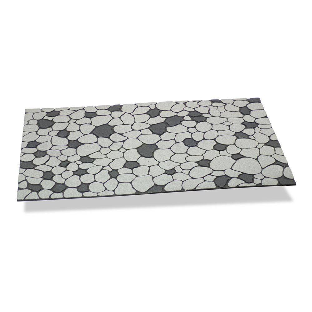 Tapete efeito pedras cor cinzentas pÃ©rola 75x45x0,5cm hidalgo_0