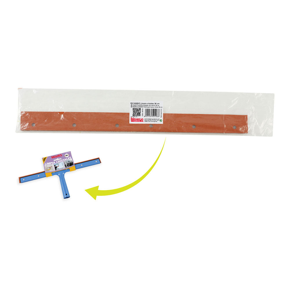 Sobresselente borracha para limpa vidros clinex 36cm mauris_0