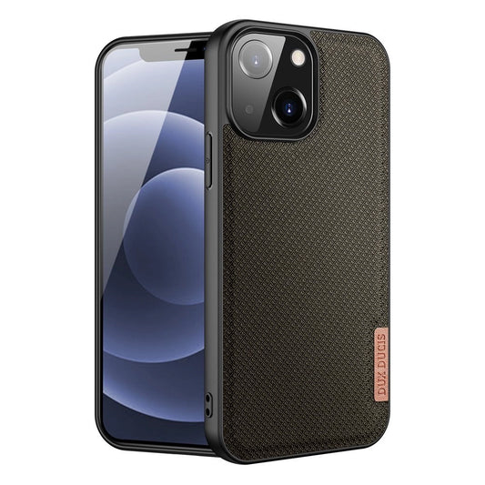 Dux Ducis Fino case covered with nylon material for iPhone 13 mini green_0