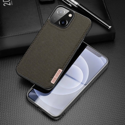 Dux Ducis Fino case covered with nylon material for iPhone 13 mini green_1